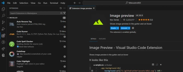 img of Extensiones de Visual Studio Code para Frontends